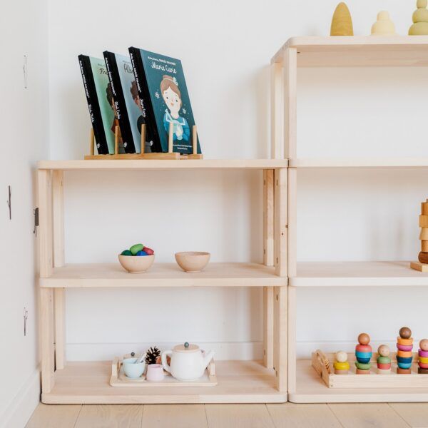 Modular Montessori Shelf Straight Mini - 3 Shelves - Image 2