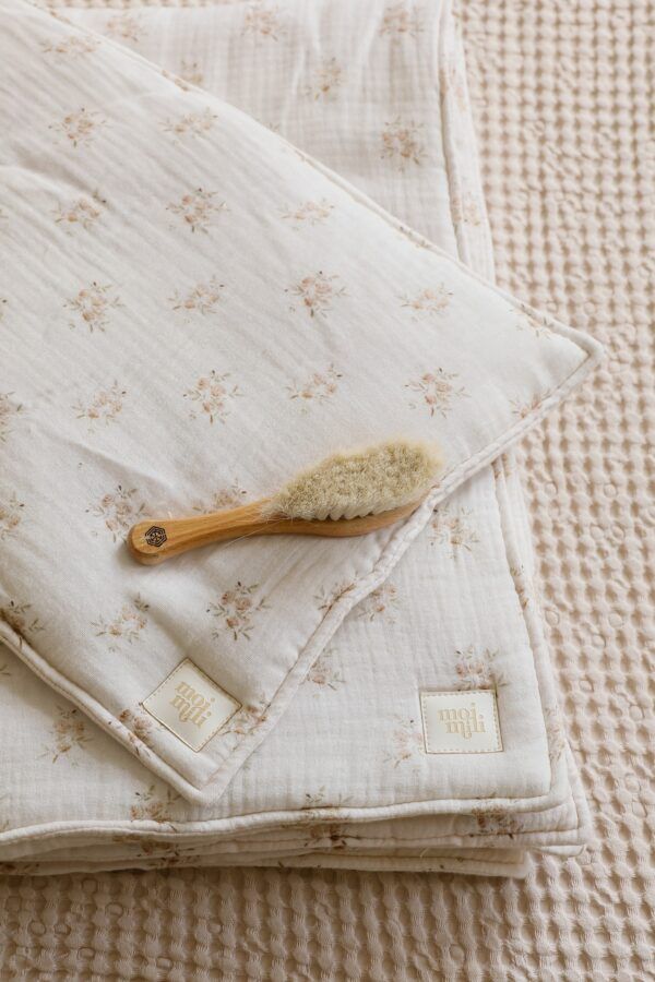 Musselin-Babydecke + Kissenset - Boho-Blumen – Bild 2