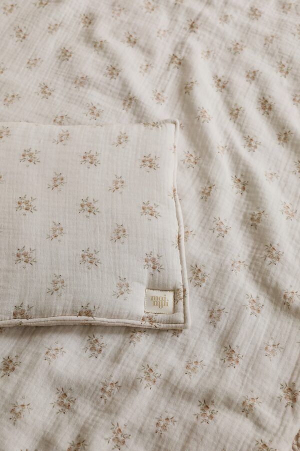 Musselin-Babydecke + Kissenset - Boho-Blumen – Bild 6