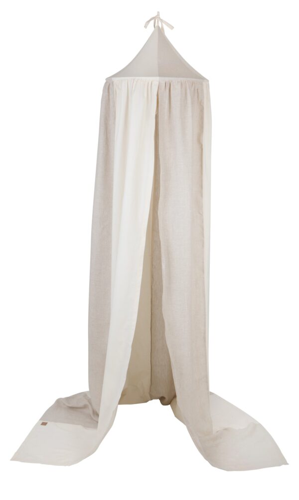 Organic Cotton and Linen Canopy - Cream Circus - Image 3