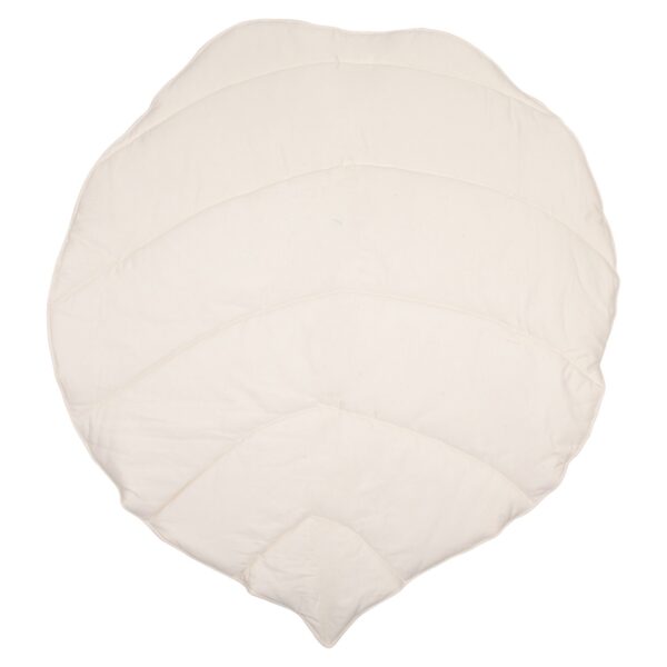 Organic Cotton and Linen Leaf Playmat - Powder Pink - Image 2