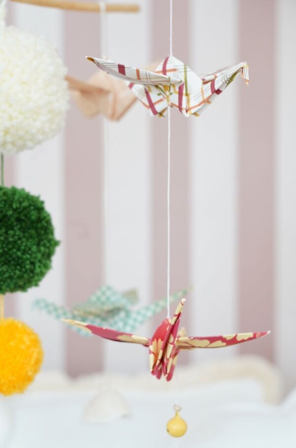 Origami Nursery Mobile - Vintage Vibe - Image 3