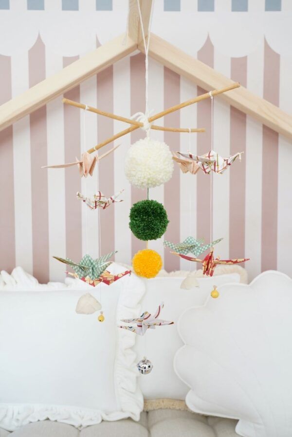 Origami Nursery Mobile - Vintage Vibe