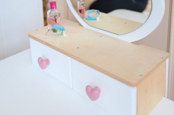 Princess Beauty Table and Chair with Mirror - Tulip - Image 7