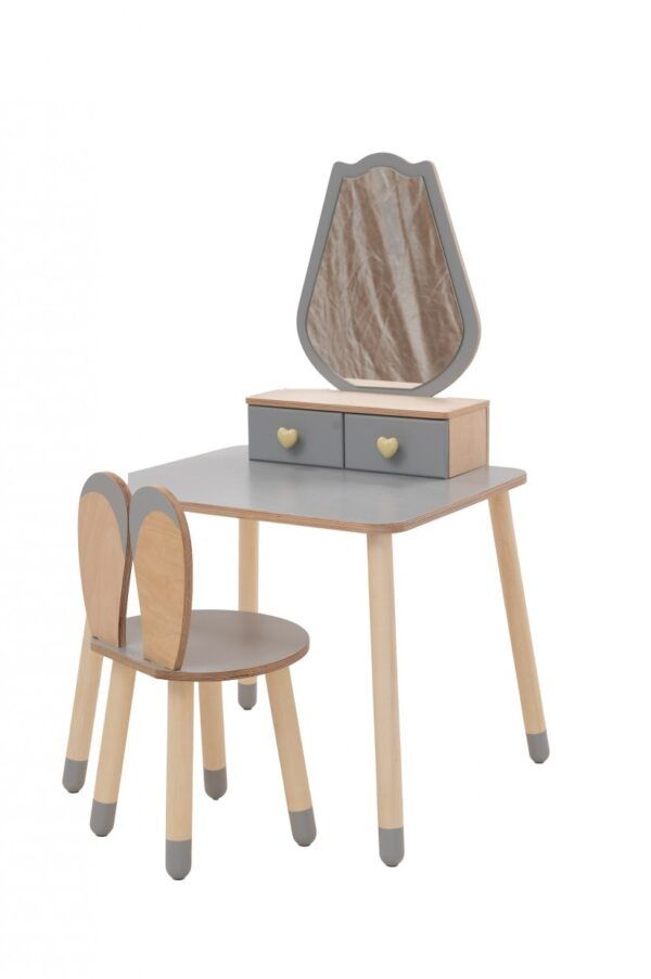 Princess Beauty Table and Chair with Mirror - Tulip - Image 9