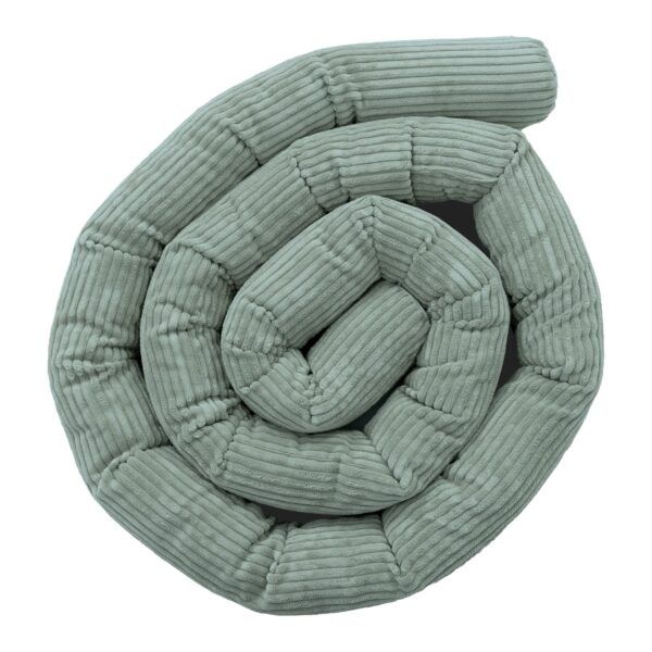 Protective Roll Bumper for Baby Crib – Olive Green