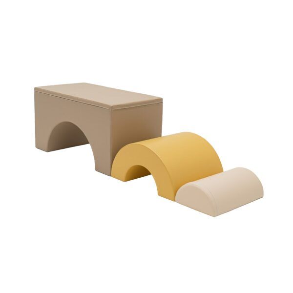 Rainbow Bridge Soft Play Set - Beige & Honey - Image 8