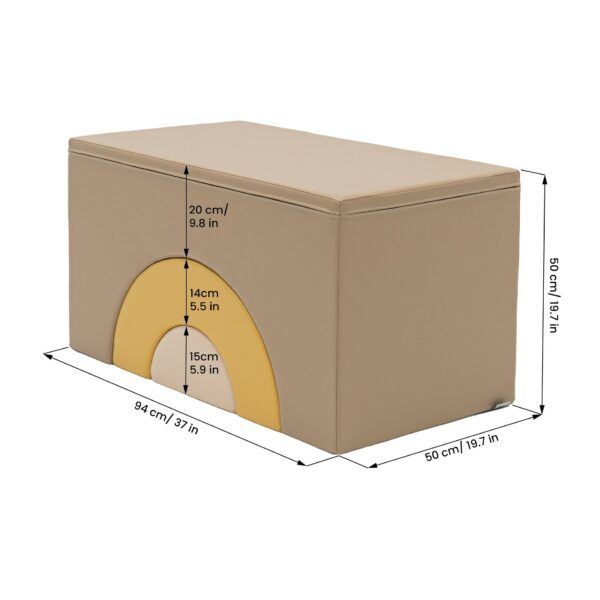 Rainbow Bridge Soft Play Set - Beige & Honey - Image 6