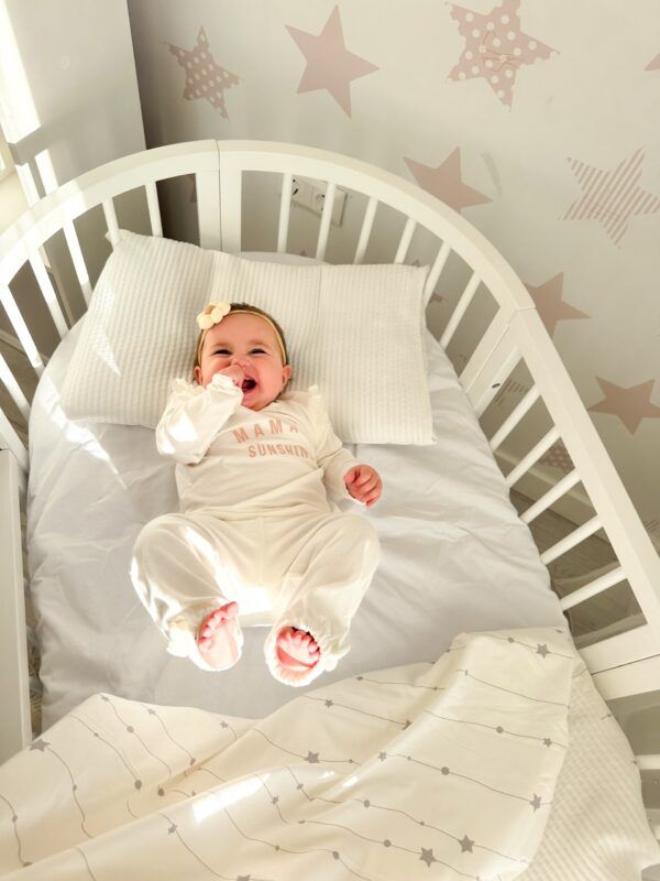 Round Baby Crib OLIN - White - Image 16