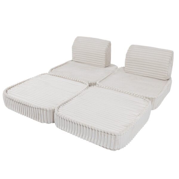 Small Modular Sofa for Kids - Churros White - Image 4
