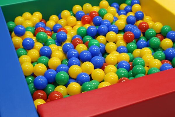 Bällebad-Bälle für Softplay, 500 Stk. – Mehrfarbig