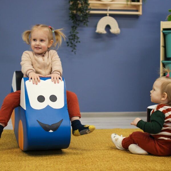 Soft Play Ride On Toy - Blue Car - Image 8