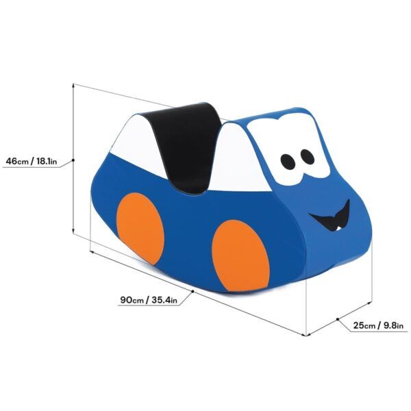 Soft Play Ride On Toy - Blue Car - Image 4