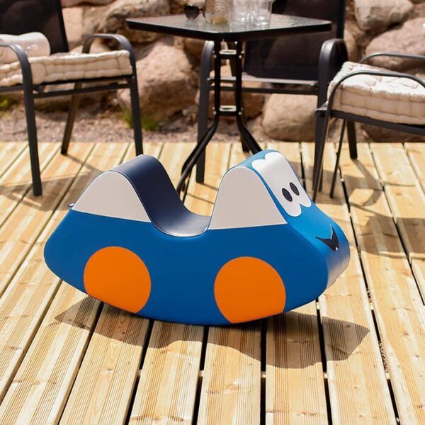 Soft Play Ride On Toy - Blue Car - Image 7