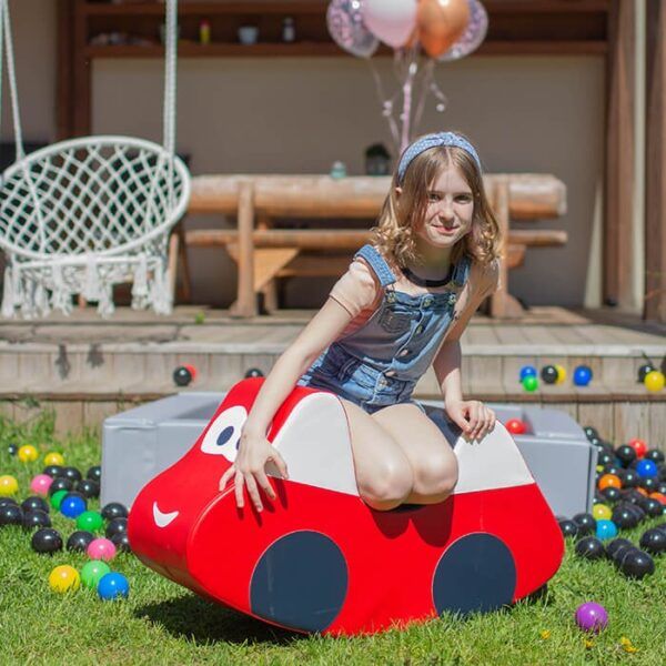 Soft Play Ride On Toy - Red Car - Image 9