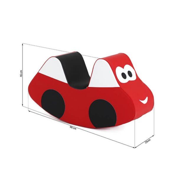 Soft Play Ride On Toy - Red Car - Image 7