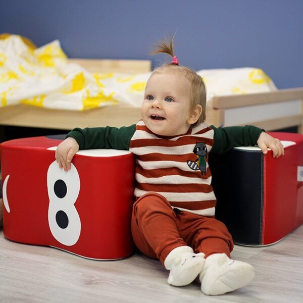 Soft Play Ride On Toy - Red Car - Image 11