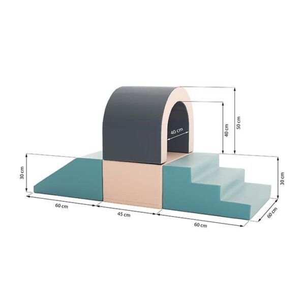 Soft Play Set Tunnel - Pastel - Image 3