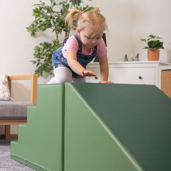 Soft Play Step and Slide Set - Green - Image 9