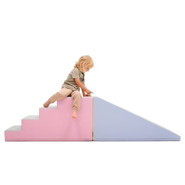 Soft Play Step and Slide Set - Pastel - Image 7
