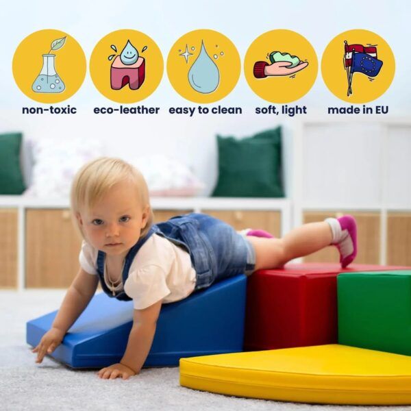 Rainbow Bridge Soft Play Set - Beige & Honey - Image 3