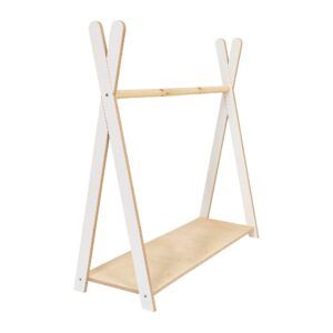 Tipi-Kleiderständer für Kinder – Groß Weiß