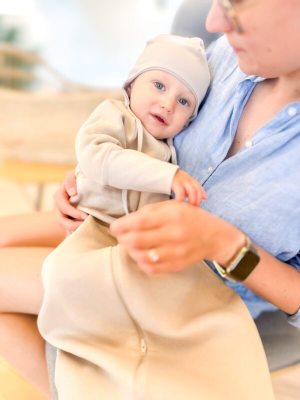Baby Swaddle and Sleeping Bag 1.0 TOG – Beige, 6–24 Months - Image 5