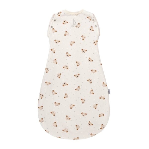 Baby Swaddle and Sleeping Bag 2.5 TOG – Beige / White - Image 3