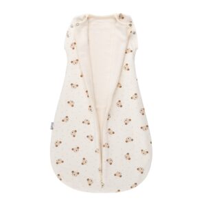 Baby Swaddle and Sleeping Bag 2.5 TOG – Beige / White
