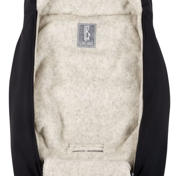 Baby Winter Footmuff – Black, One Size - Image 2