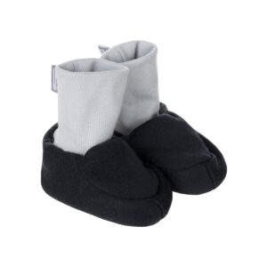 Schwarz gefütterte Merinowoll-Baby-Booties