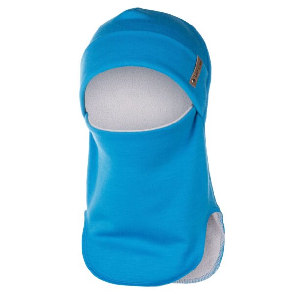 Bright Blue Merino Wool Balaclava - Image 2