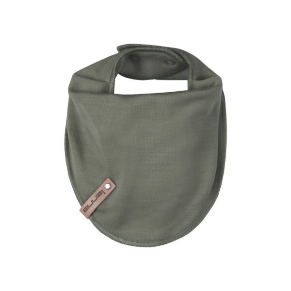 Children’s Merino Wool Neck Warmer – Khaki / Green - Image 2