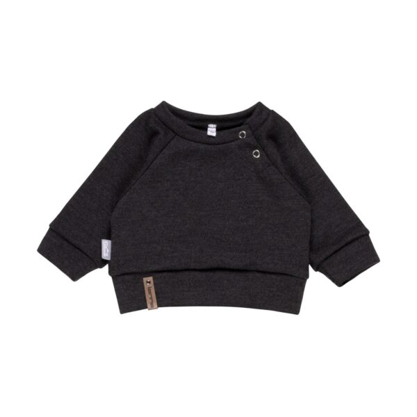 Children’s Merino Wool Top and Trousers Set – Dark Grey - Image 2