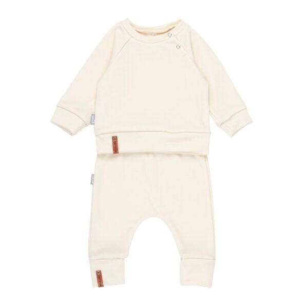Children’s Merino Wool Top and Trousers Set – White - Image 2
