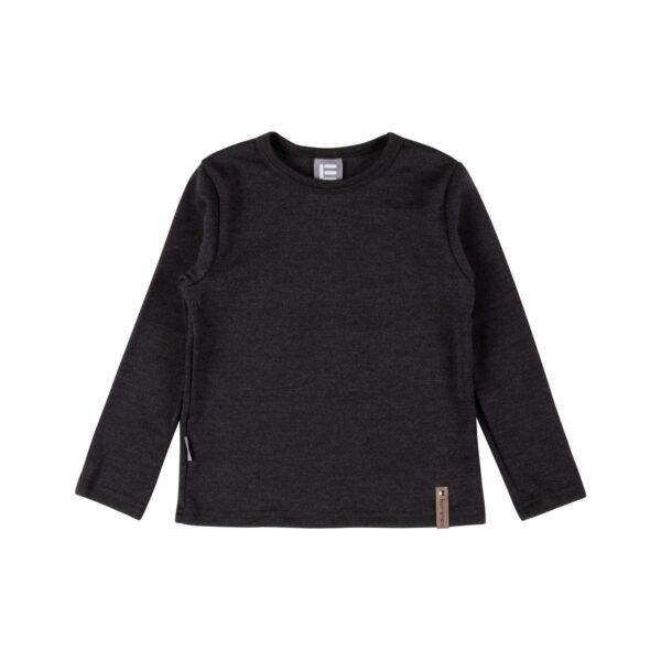 Children’s Merino Wool Top – Dark Grey