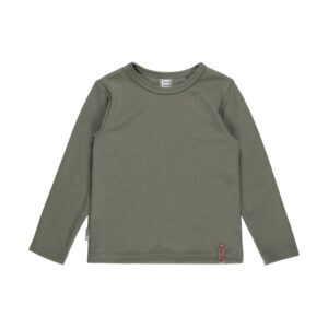 Children’s Merino Wool Top – Khaki / Green