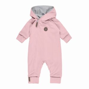Baby-Overall aus Merinowolle mit Baumwollfutter – Rosa