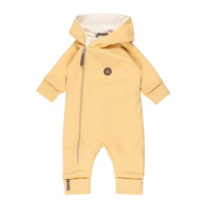 Cotton-Lined Merino Wool Baby Overall – Yellow