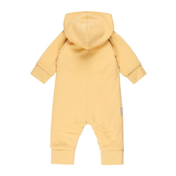 Cotton-Lined Merino Wool Baby Overall – Yellow - Image 2