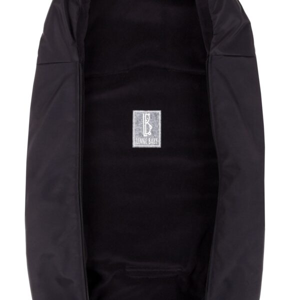 Down-Filled Baby Winter Footmuff – Black, One Size - Image 2