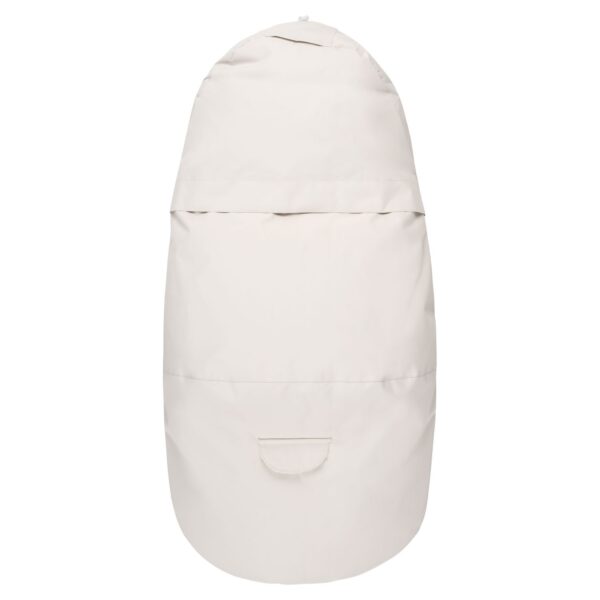 Down-Filled Baby Winter Footmuff – White / Beige, One Size - Image 5