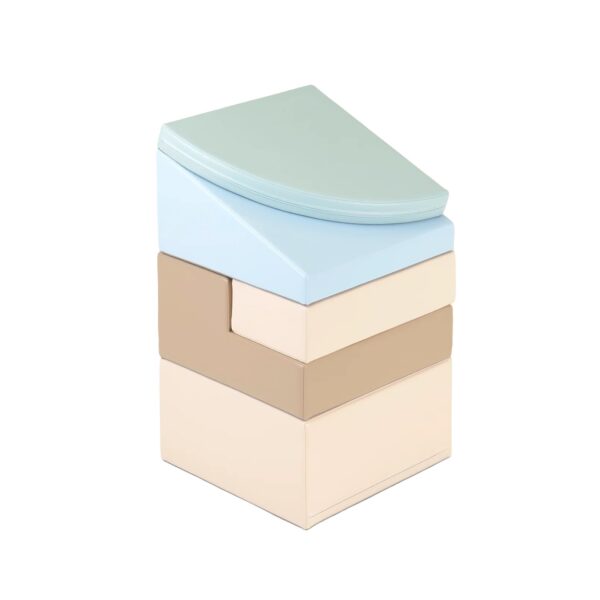 Soft Play Set Corner Climber - Earth Pastel - Image 2