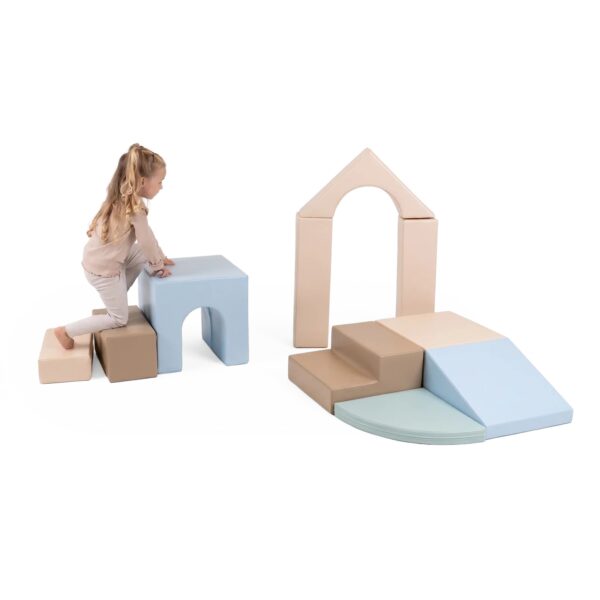 Multifunctional Soft Play Set Baby Gym - Earth Pastel - Image 2