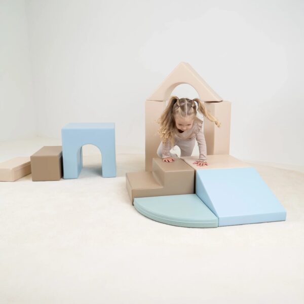 Multifunctional Soft Play Set Baby Gym - Earth Pastel - Image 4