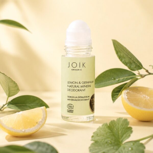 Organic Lemon & Geranium Natural Mineral Deodorant COS ORG 50 ml - Image 2