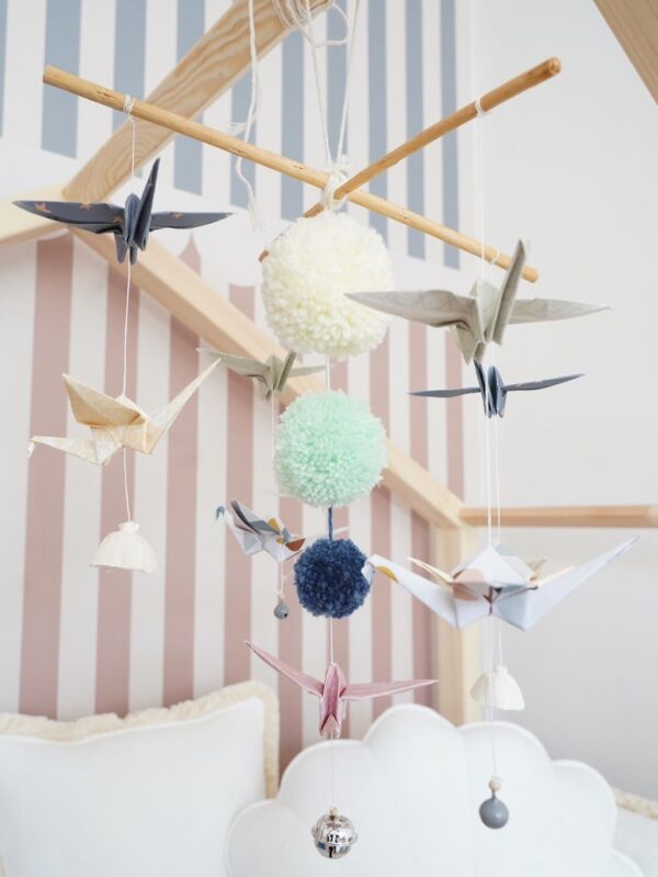 Origami Nursery Mobile - Pastel Colors - Image 4