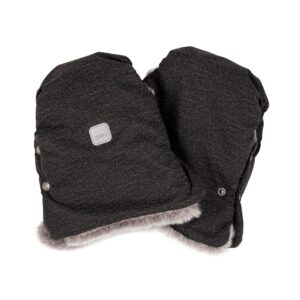 Reflektierende Kinderwagen-Muffs – Schwarz