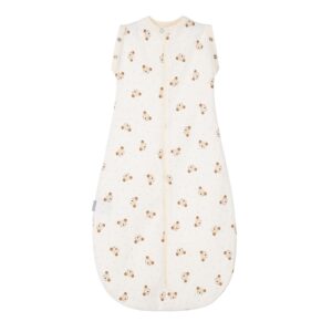 Baby Swaddle and Sleeping Bag 0.5 TOG – Beige / White